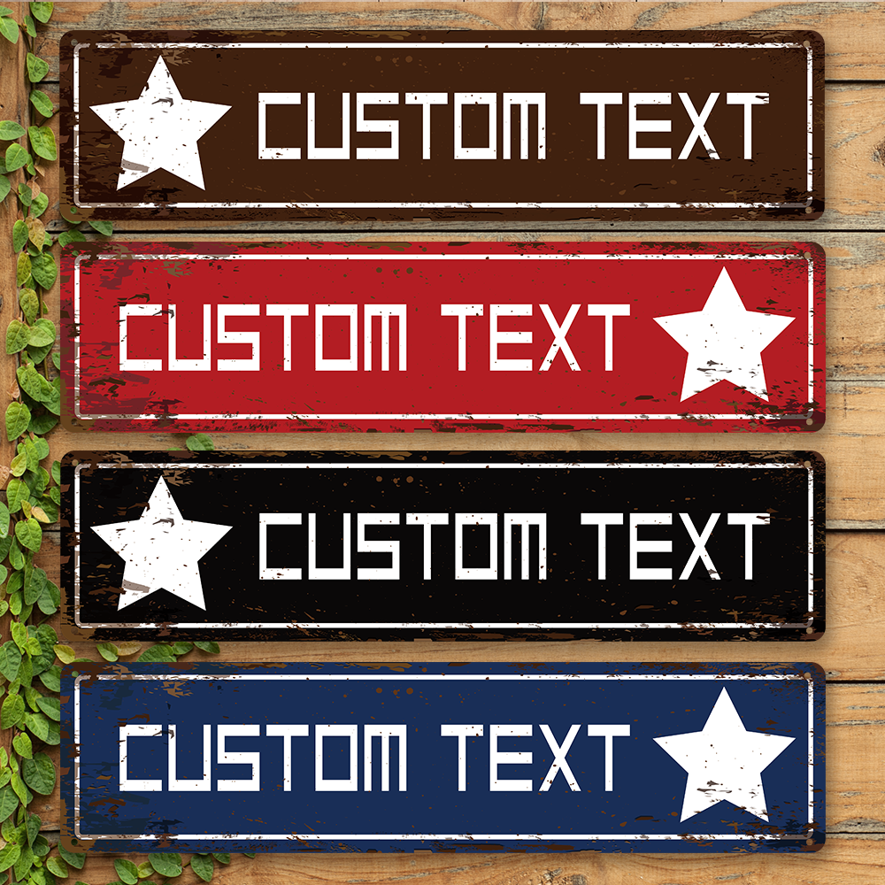 Outdoor Furniture Metal - 1pc Personalized Custom Metal Street Sign