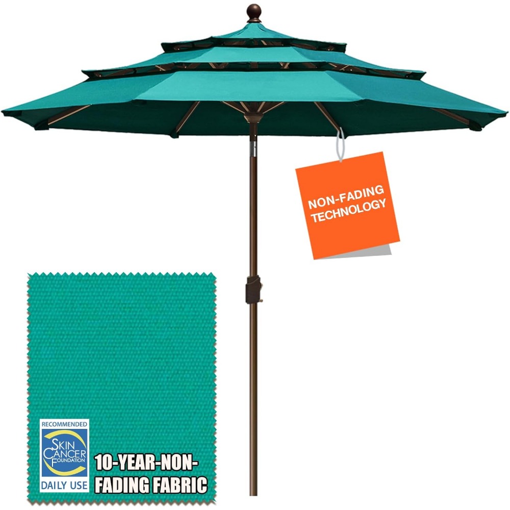 Outdoor Furniture Year Round - USA 10-Year-Non-Fading 9Ft 3 Tiers Market