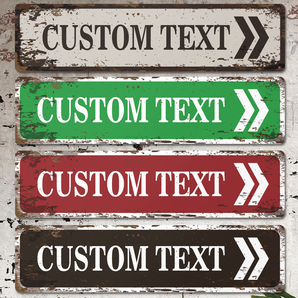 Outdoor Furniture Metal - 1pc Personalized Custom Metal Street Sign