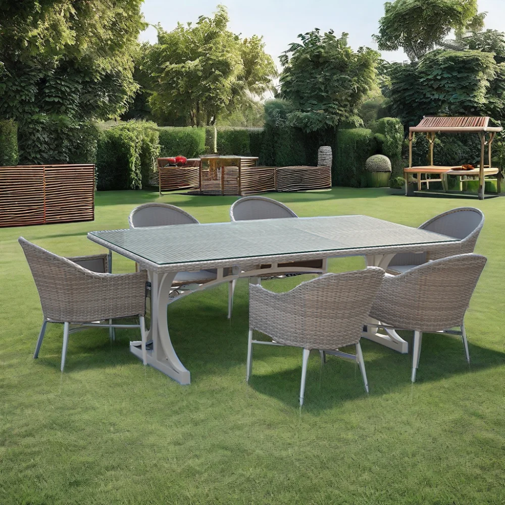 Outdoor Furniture Factory - Discount 7 Pieces Luxury PE Rattan
