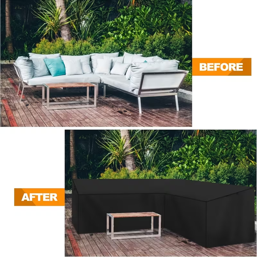 Heavy-duty L-shaped outdoor so - Outdoor Furniture Cover Xl บทวิจารณ์และราคา