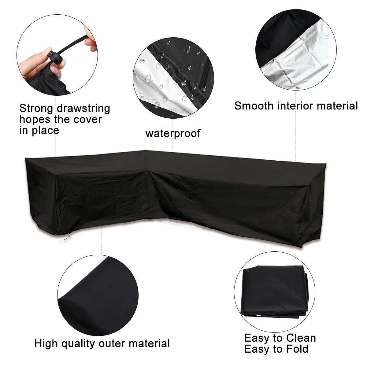 Heavy-duty L-shaped outdoor so - Outdoor Furniture Cover Xl บทวิจารณ์และราคา