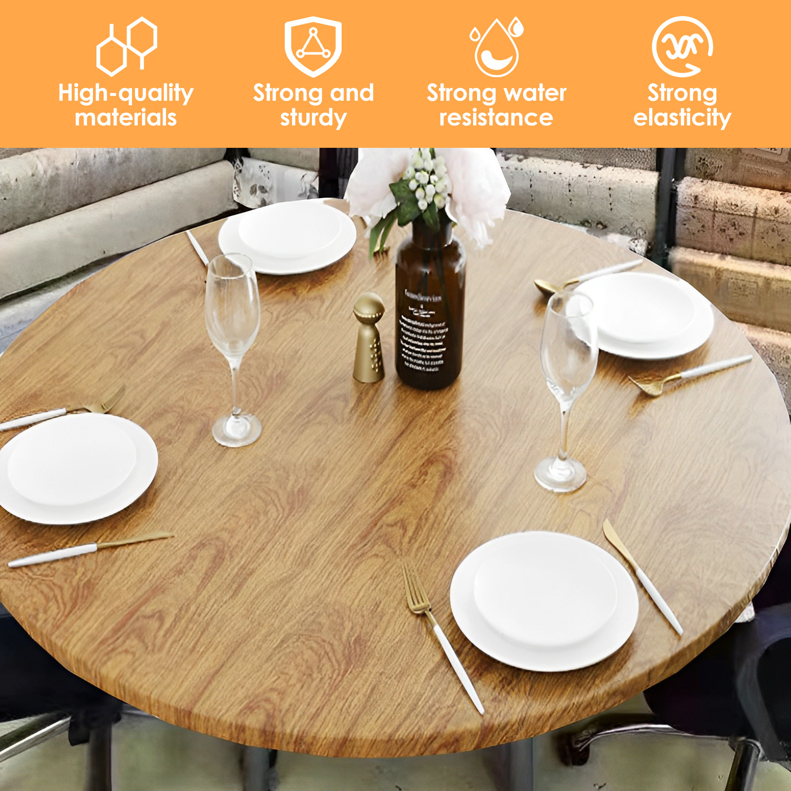 Round Table Cloth Waterproof o - Outdoor Furniture Oil บทวิจารณ์และราคา