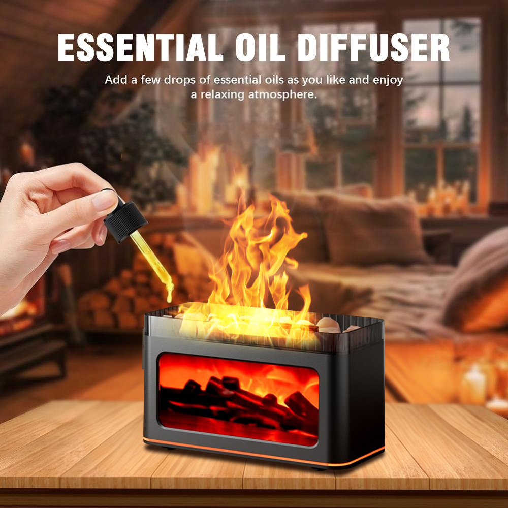 USB Desktop 3D Flame Aroma Dif - Outdoor Furniture Oil บทวิจารณ์และราคา