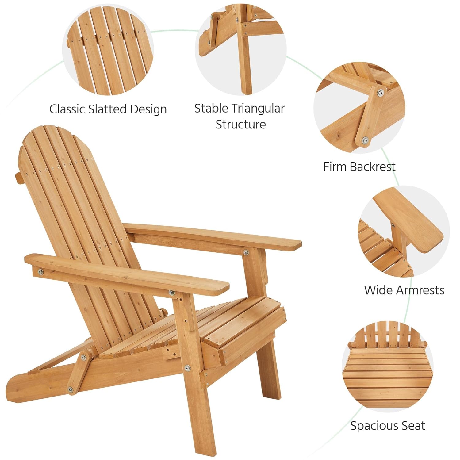 Folding Adirondack Chair Set o - Outdoor Furniture And Fire Pit บทวิจารณ์และราคา