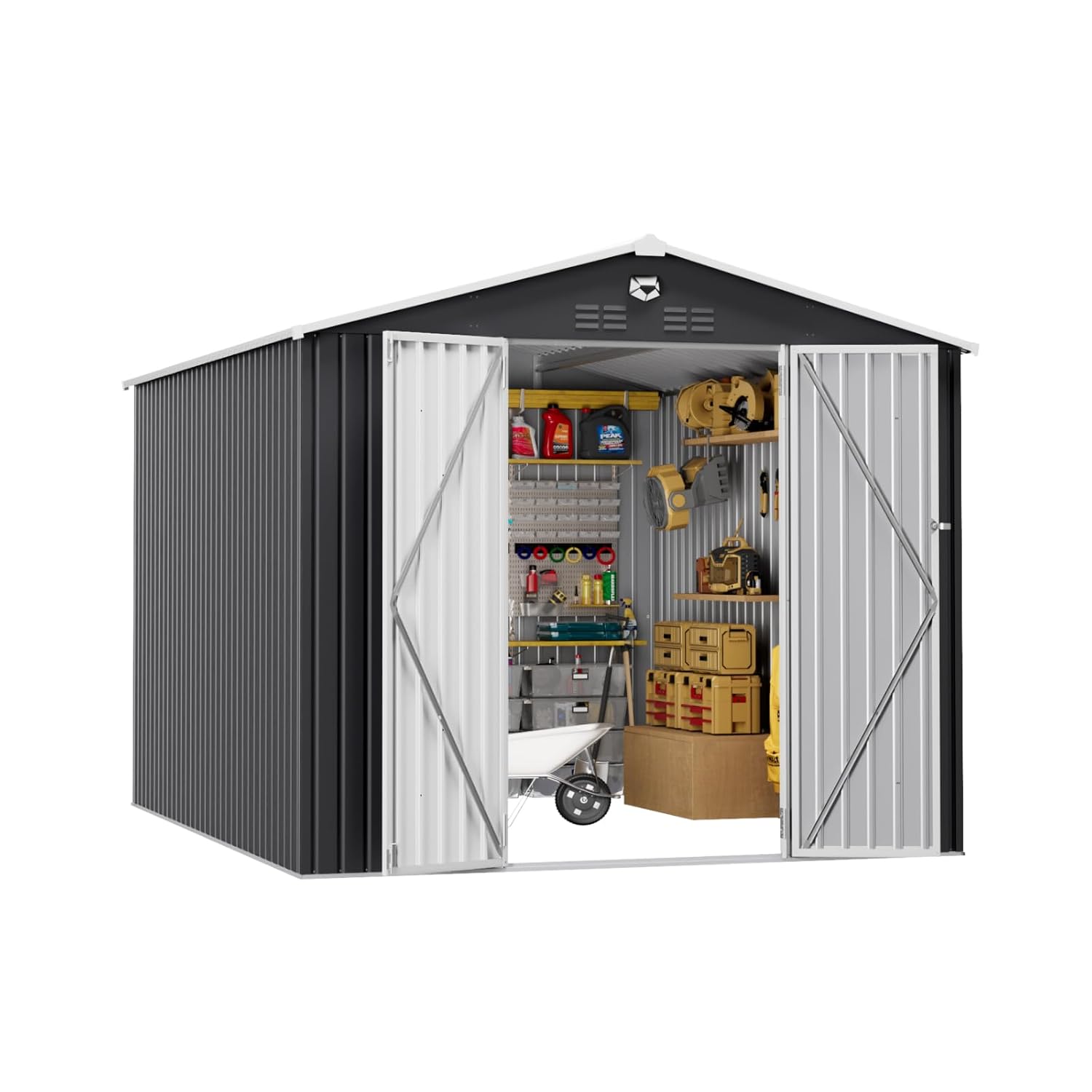 10x12 FT Metal Outdoor Storage - Outdoor Furniture Designer บทวิจารณ์และราคา