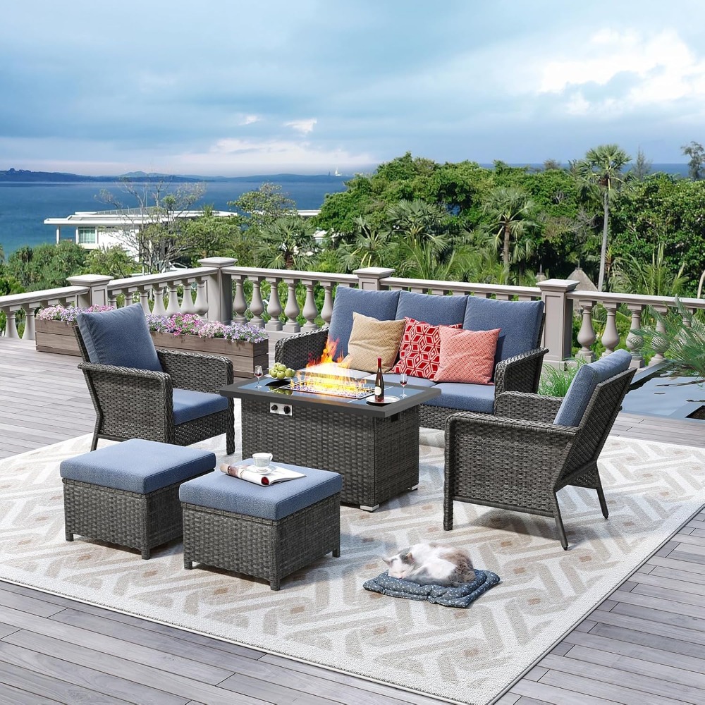 Outdoor Patio Furniture Set Wi - Outdoor Furniture Set With Fire Pit บทวิจารณ์และราคา
