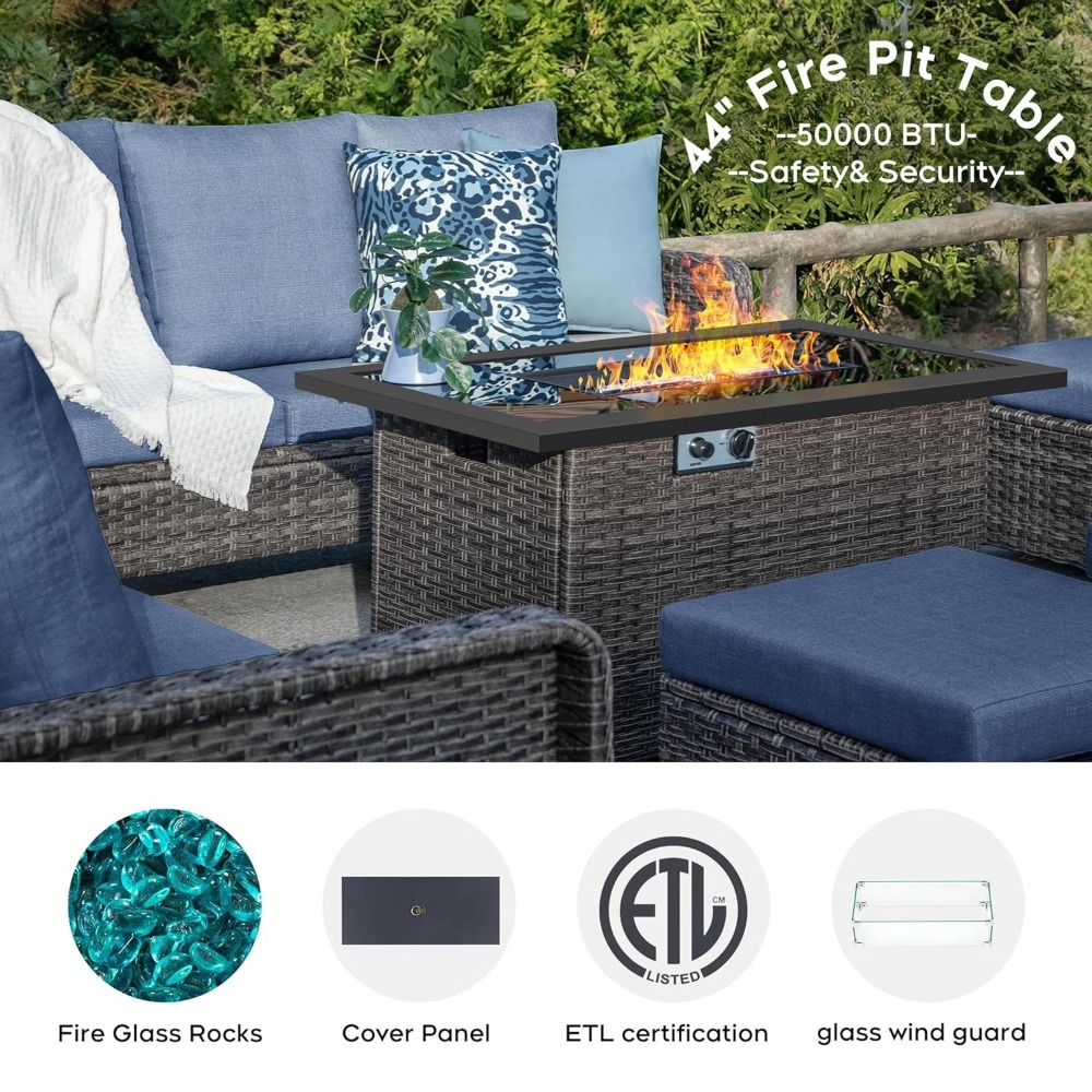 Outdoor Patio Furniture Set Wi - Outdoor Furniture Set With Fire Pit บทวิจารณ์และราคา