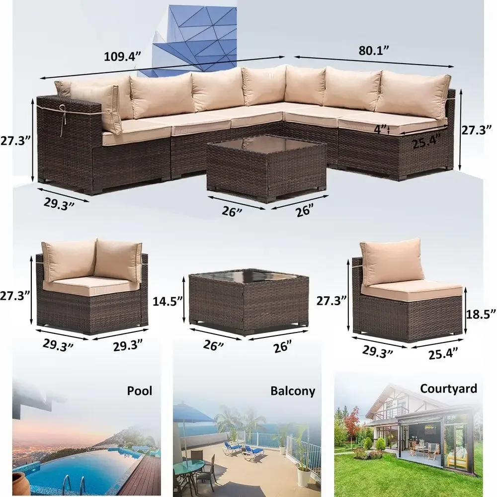 8-Piece Outdoor Patio Furnitur - Outdoor Furniture And Fire Pit บทวิจารณ์และราคา