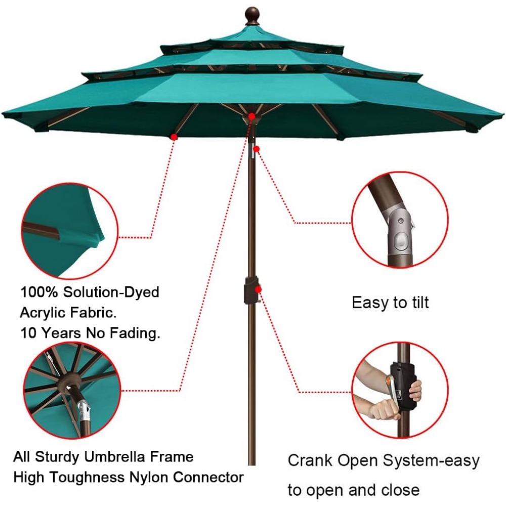USA 10-Year-Non-Fading 9Ft 3 T - Outdoor Furniture Year Round บทวิจารณ์และราคา