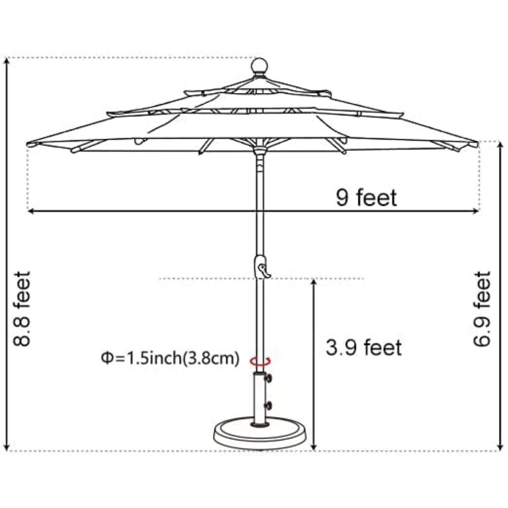 USA 10-Year-Non-Fading Solar 9 - Outdoor Furniture Year Round บทวิจารณ์และราคา