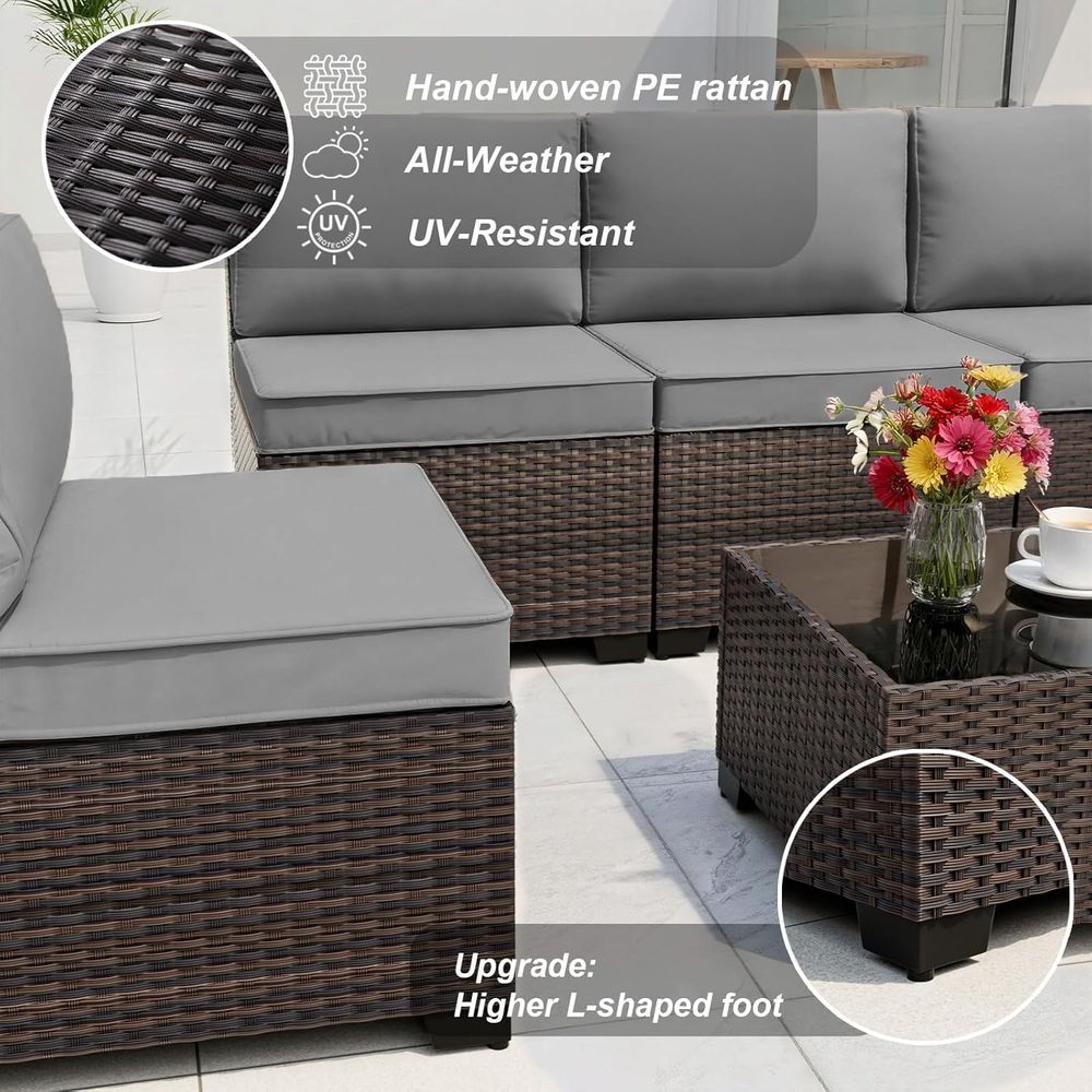 10-Piece Outdoor Patio Furnitu - Outdoor Furniture And Fire Pit บทวิจารณ์และราคา