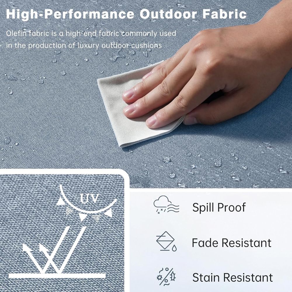 Thick Outdoor Cushion Set - 24 - Outdoor Furniture Cushions 24 X 24 บทวิจารณ์และราคา