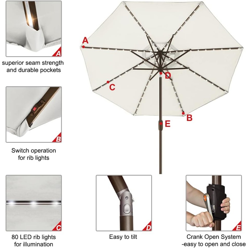 USA 10-Year-Non-Fading Solar 9 - Outdoor Furniture Year Round บทวิจารณ์และราคา