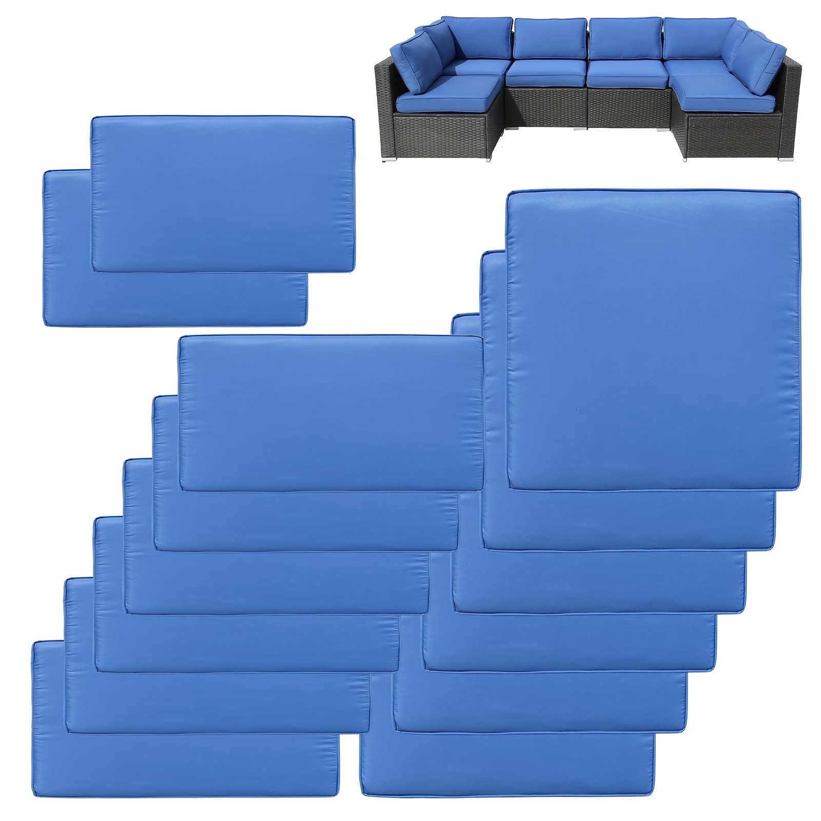 14pcs Outdoor Patio Waterproof - Outdoor Furniture Without Cushions บทวิจารณ์และราคา