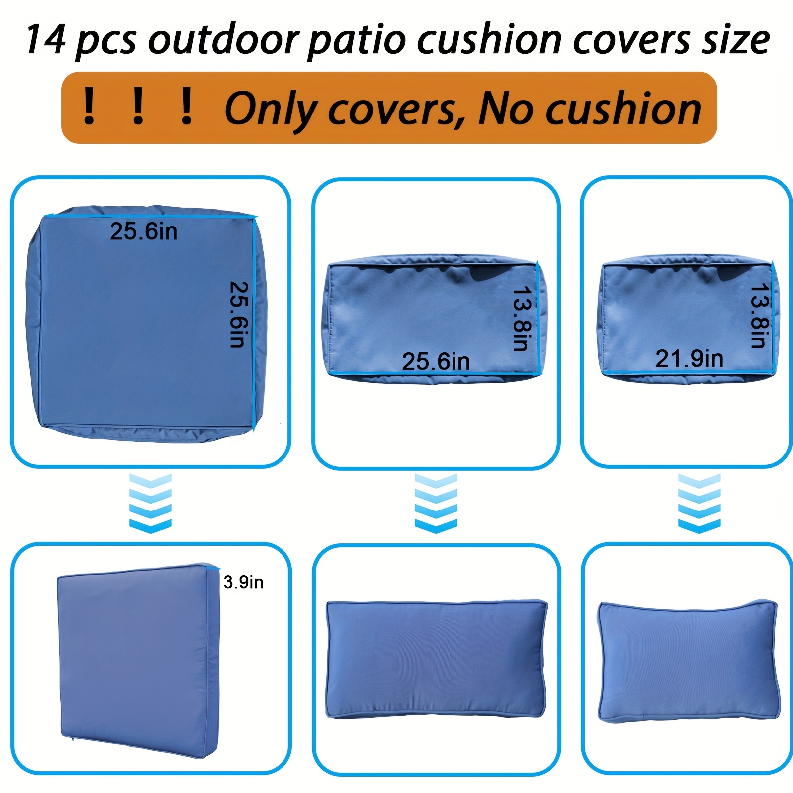 14pcs Outdoor Patio Waterproof - Outdoor Furniture Without Cushions บทวิจารณ์และราคา