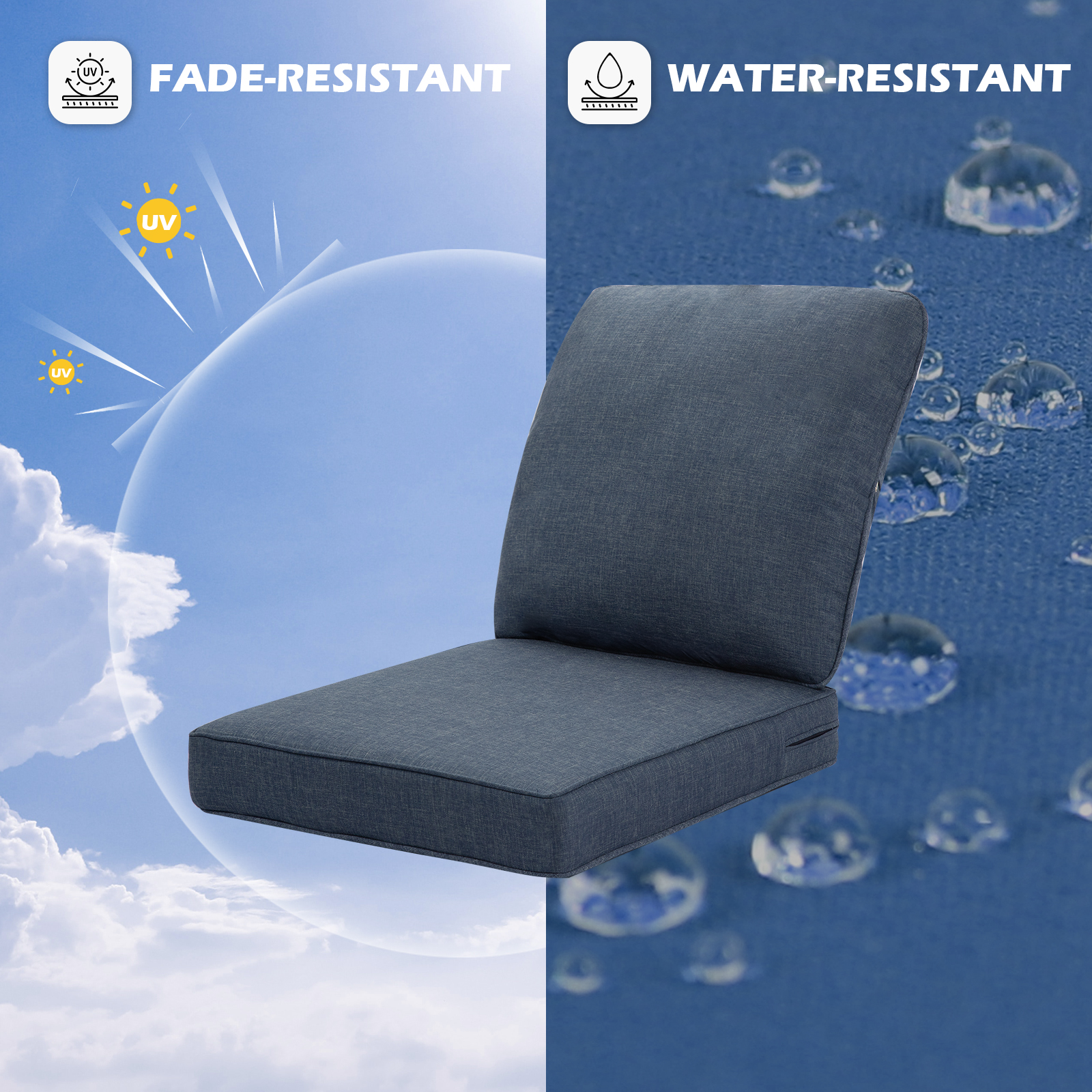 Outdoor Deep Seat Cushions for - Outdoor Furniture Cushions 24 X 24 บทวิจารณ์และราคา