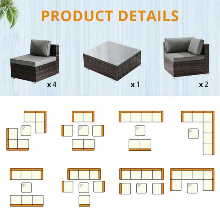 Practical Diverse Patio Rattan - Outdoor Furniture Factory บทวิจารณ์และราคา