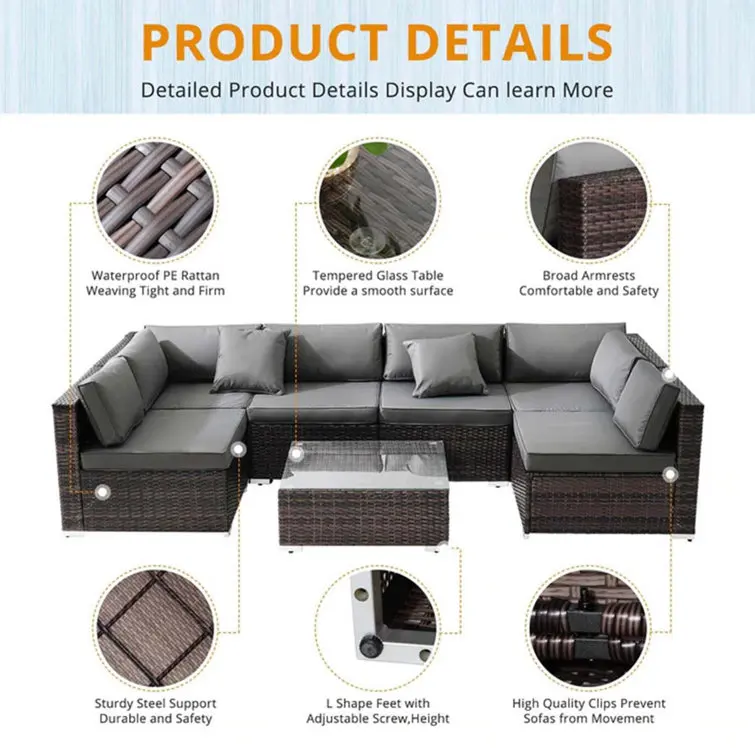 Practical Diverse Patio Rattan - Outdoor Furniture Factory บทวิจารณ์และราคา