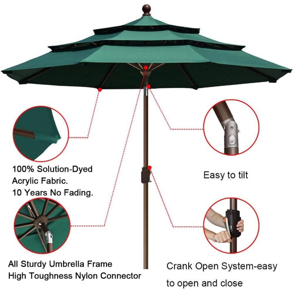 USA 10-Year-Non-Fading 9Ft 3 T - Outdoor Furniture Year Round บทวิจารณ์และราคา