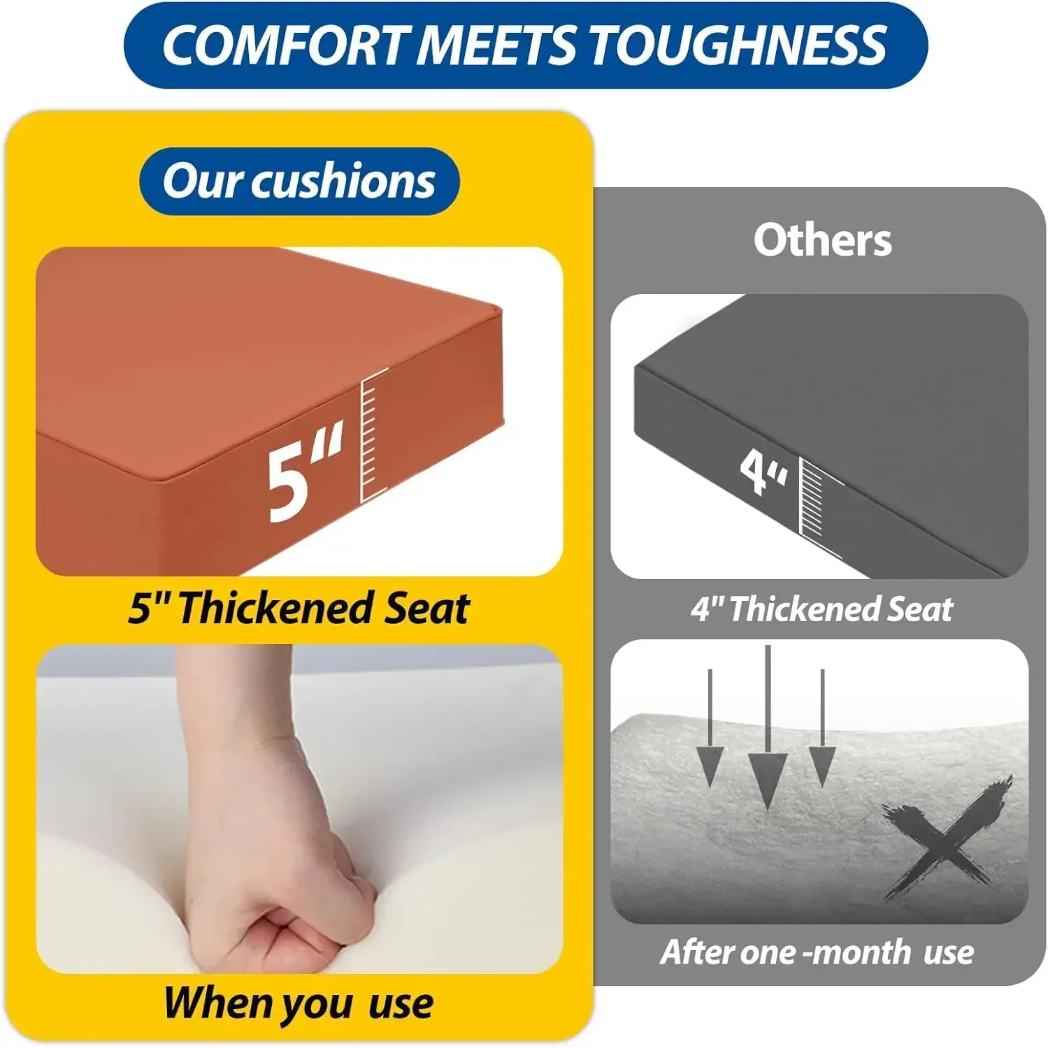 Bestseller[XMSJ]Outdoor Deep S - Outdoor Furniture Cushions 24 X 24 บทวิจารณ์และราคา