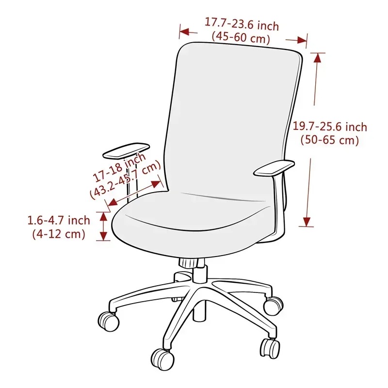 1PC Jacquard Office Chair Cove - Outdoor Furniture Cover Xl บทวิจารณ์และราคา