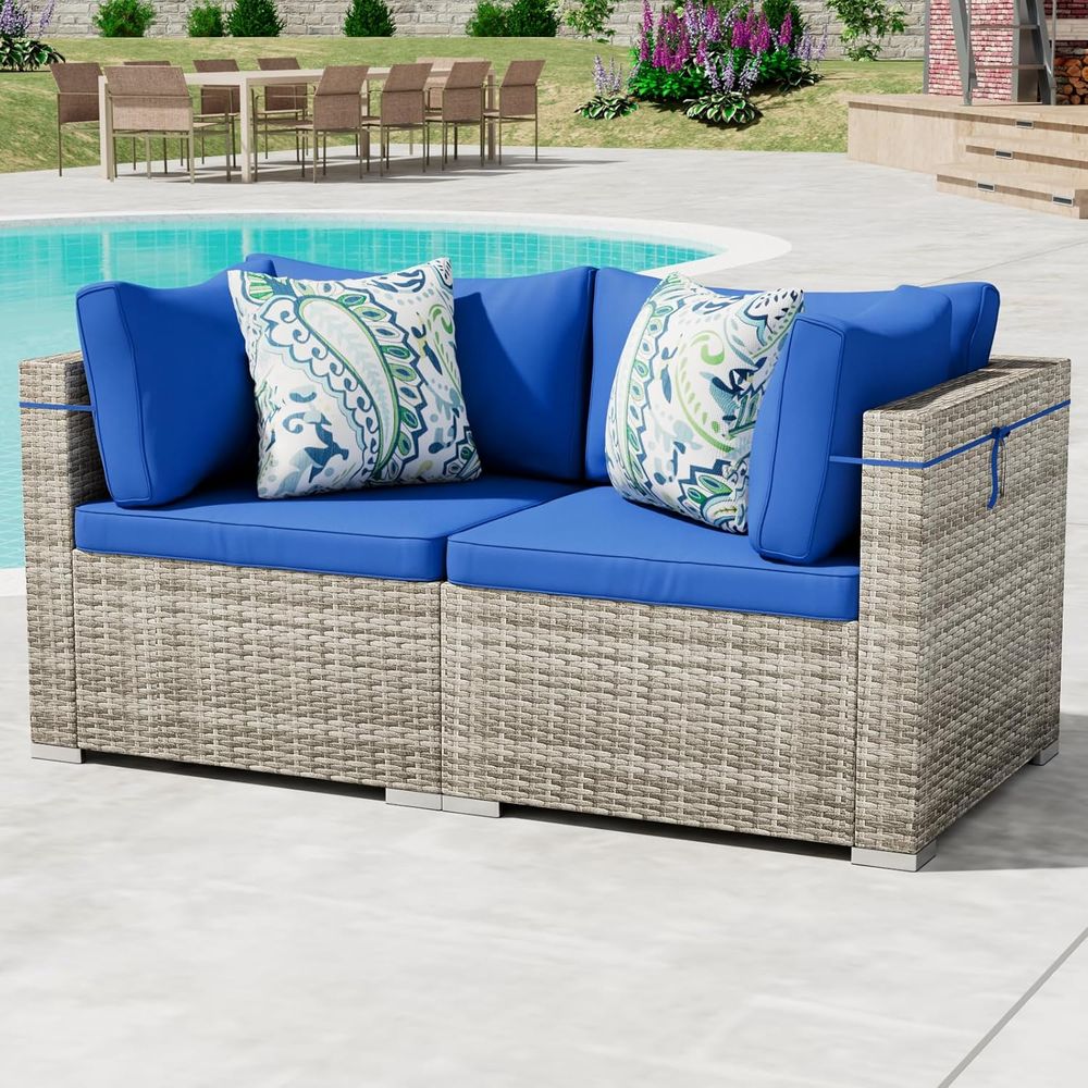 2 Piece Patio Furniture Set, O - Outdoor Furniture Without Cushions บทวิจารณ์และราคา