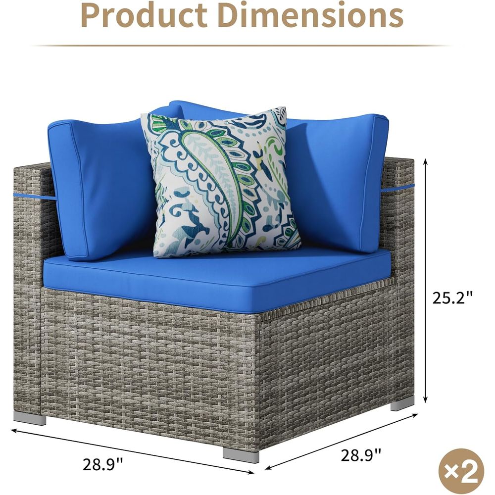 2 Piece Patio Furniture Set, O - Outdoor Furniture Without Cushions บทวิจารณ์และราคา