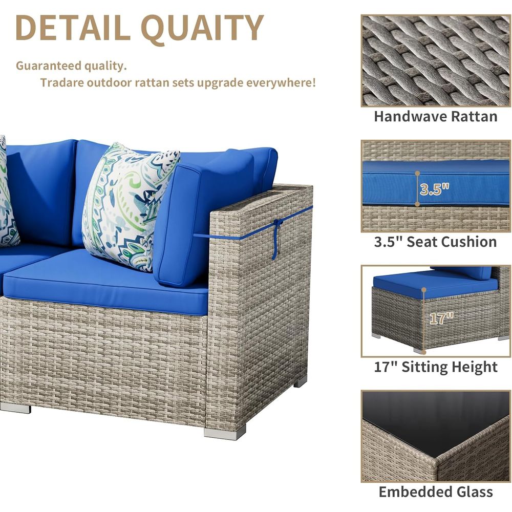 2 Piece Patio Furniture Set, O - Outdoor Furniture Without Cushions บทวิจารณ์และราคา