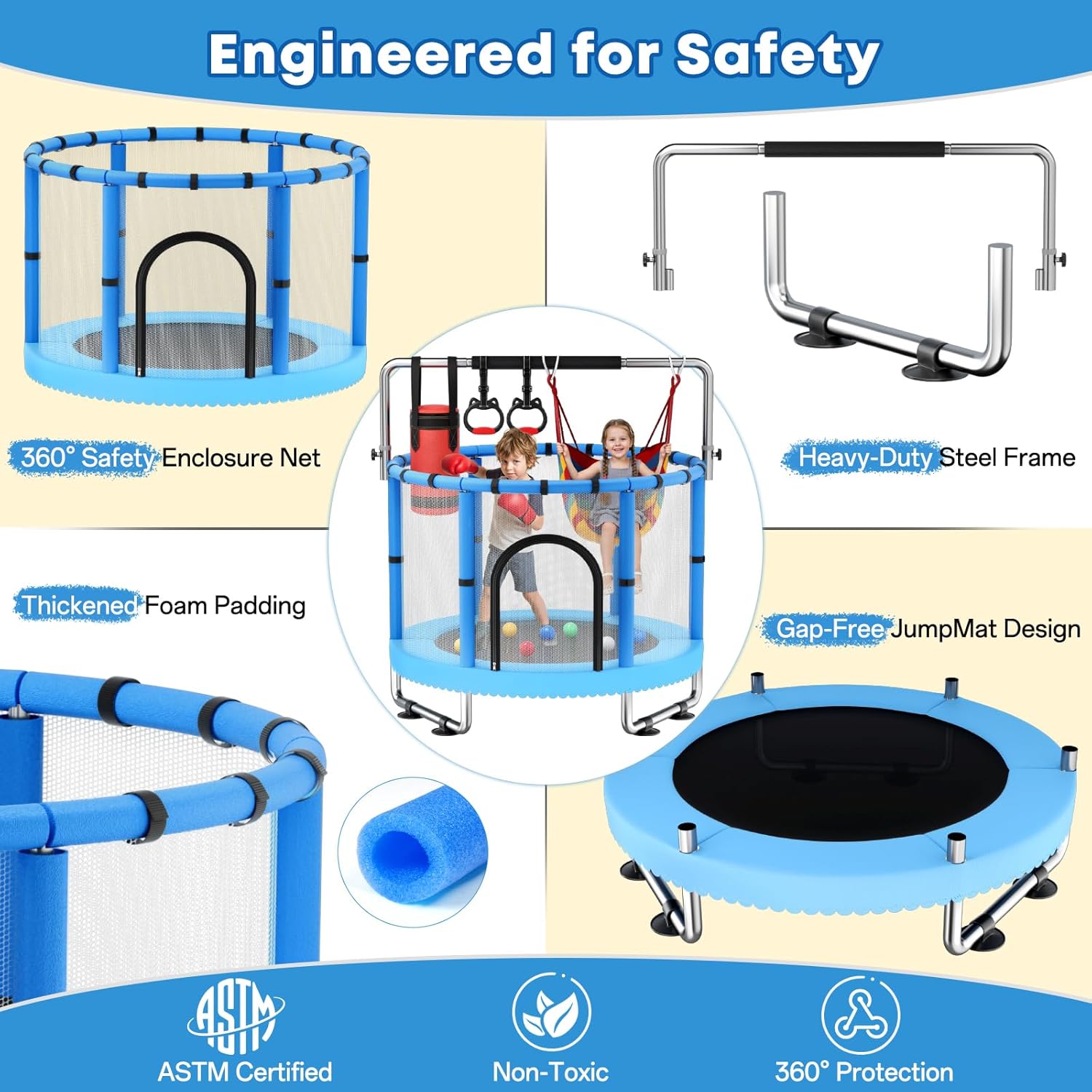 Toddler Trampoline,Trampoline  - Outdoor Furniture Designer บทวิจารณ์และราคา