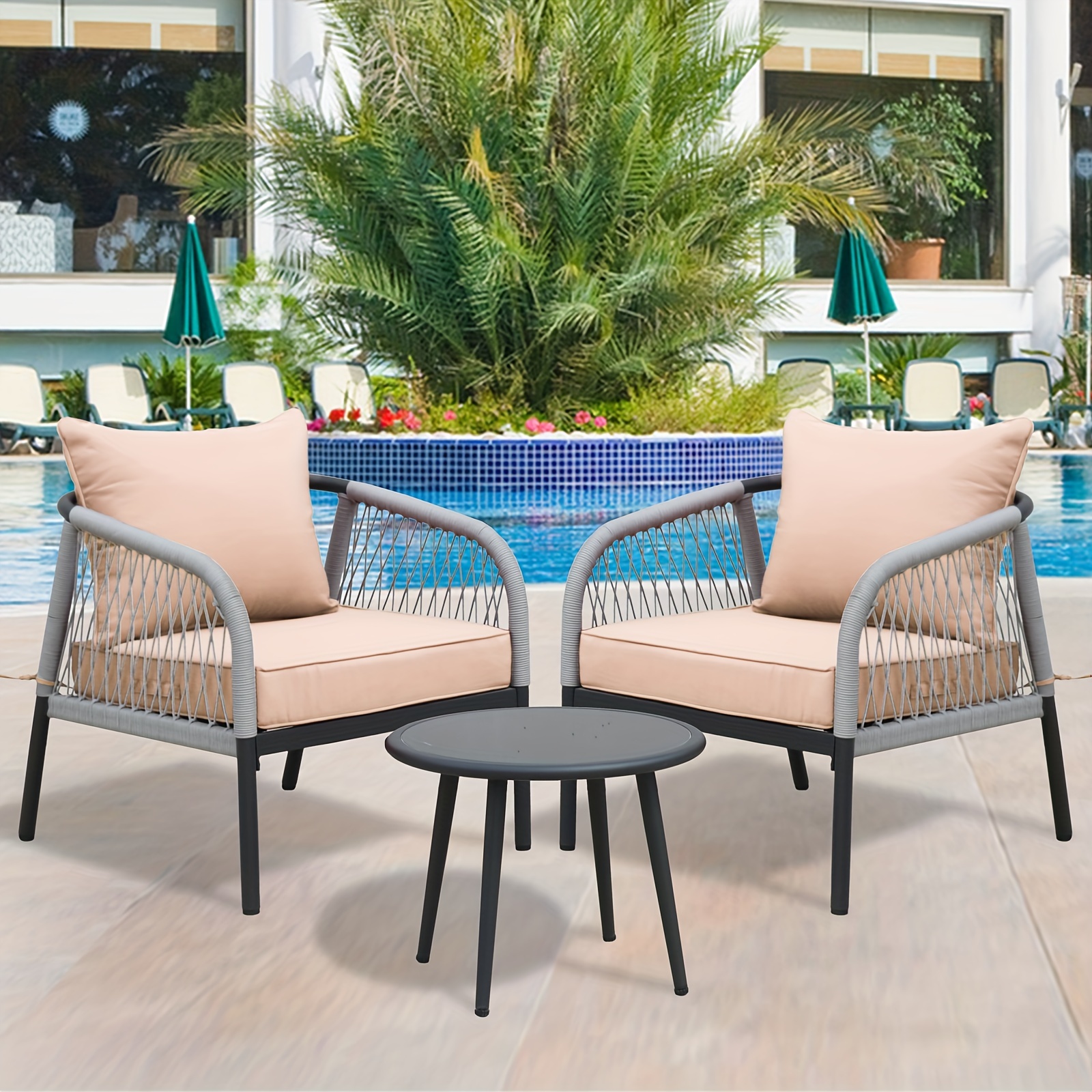 Outdoor Deep Seat Cushion Set  - Outdoor Furniture Cushions 24 X 24 บทวิจารณ์และราคา