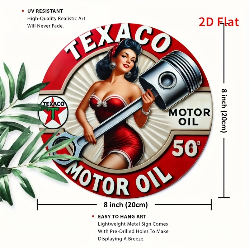 2D Flat, 1pc Vintage Texaco Mo - Outdoor Furniture Oil บทวิจารณ์และราคา