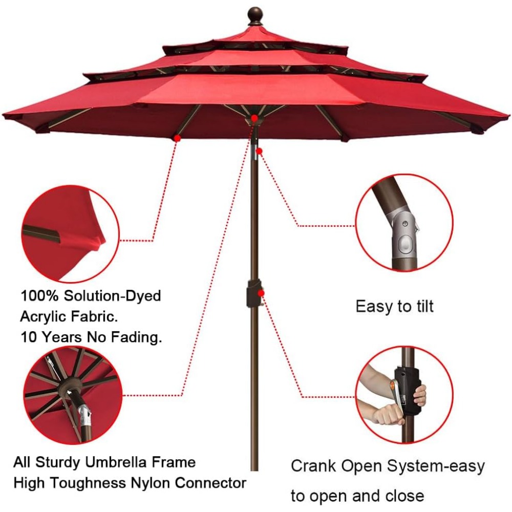 USA 10-Year-Non-Fading 9Ft 3 T - Outdoor Furniture Year Round บทวิจารณ์และราคา