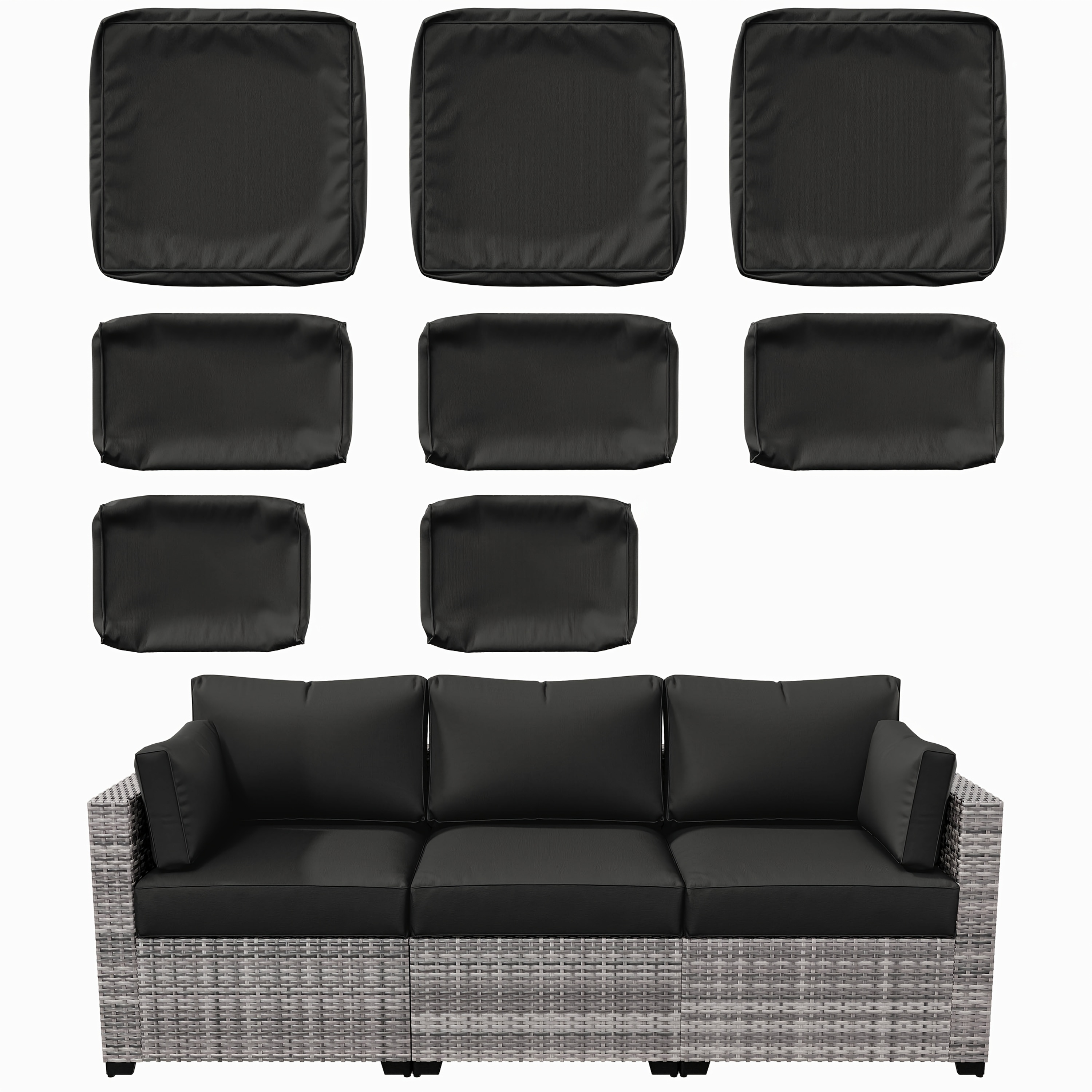 8P Outdoor Cushion Slipcovers  - Outdoor Furniture Without Cushions บทวิจารณ์และราคา