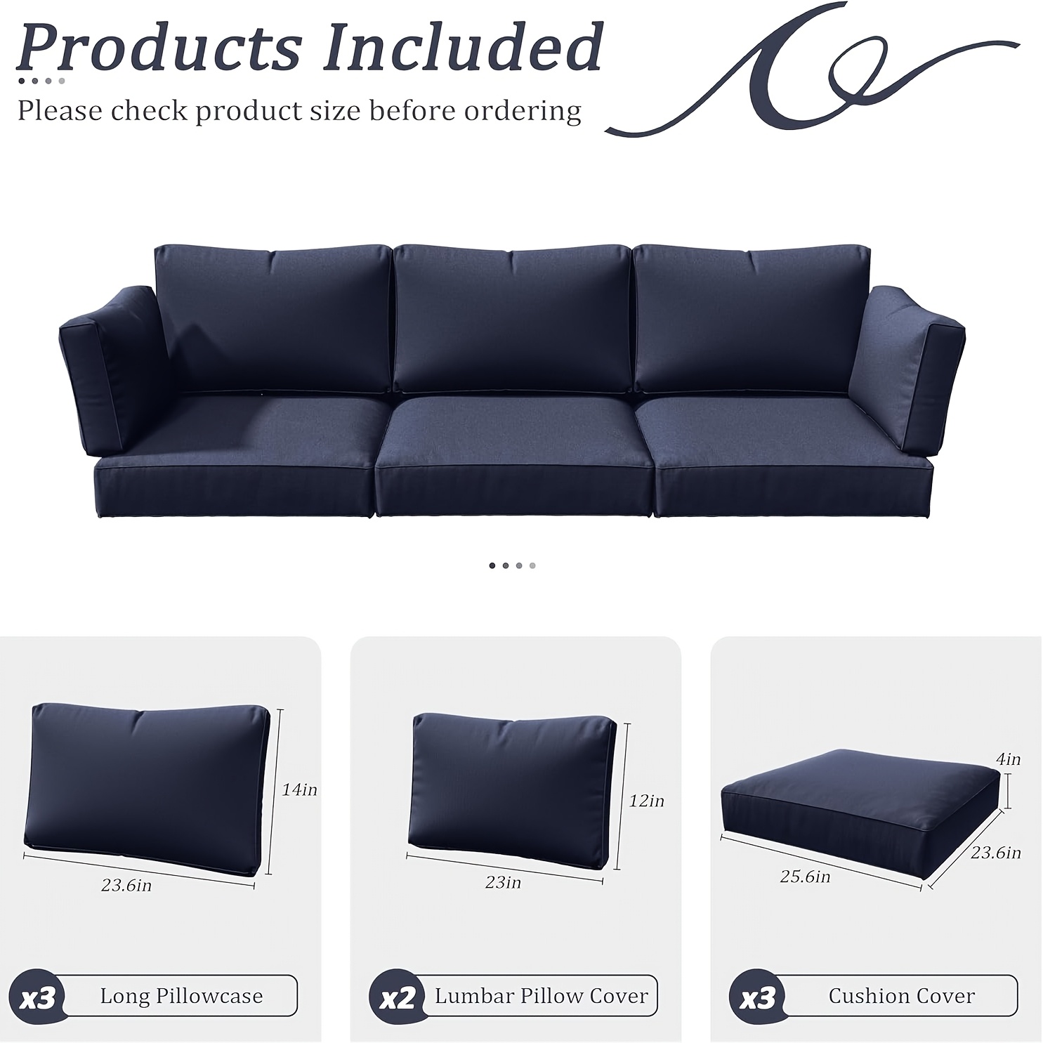 8P Outdoor Cushion Slipcovers  - Outdoor Furniture Without Cushions บทวิจารณ์และราคา