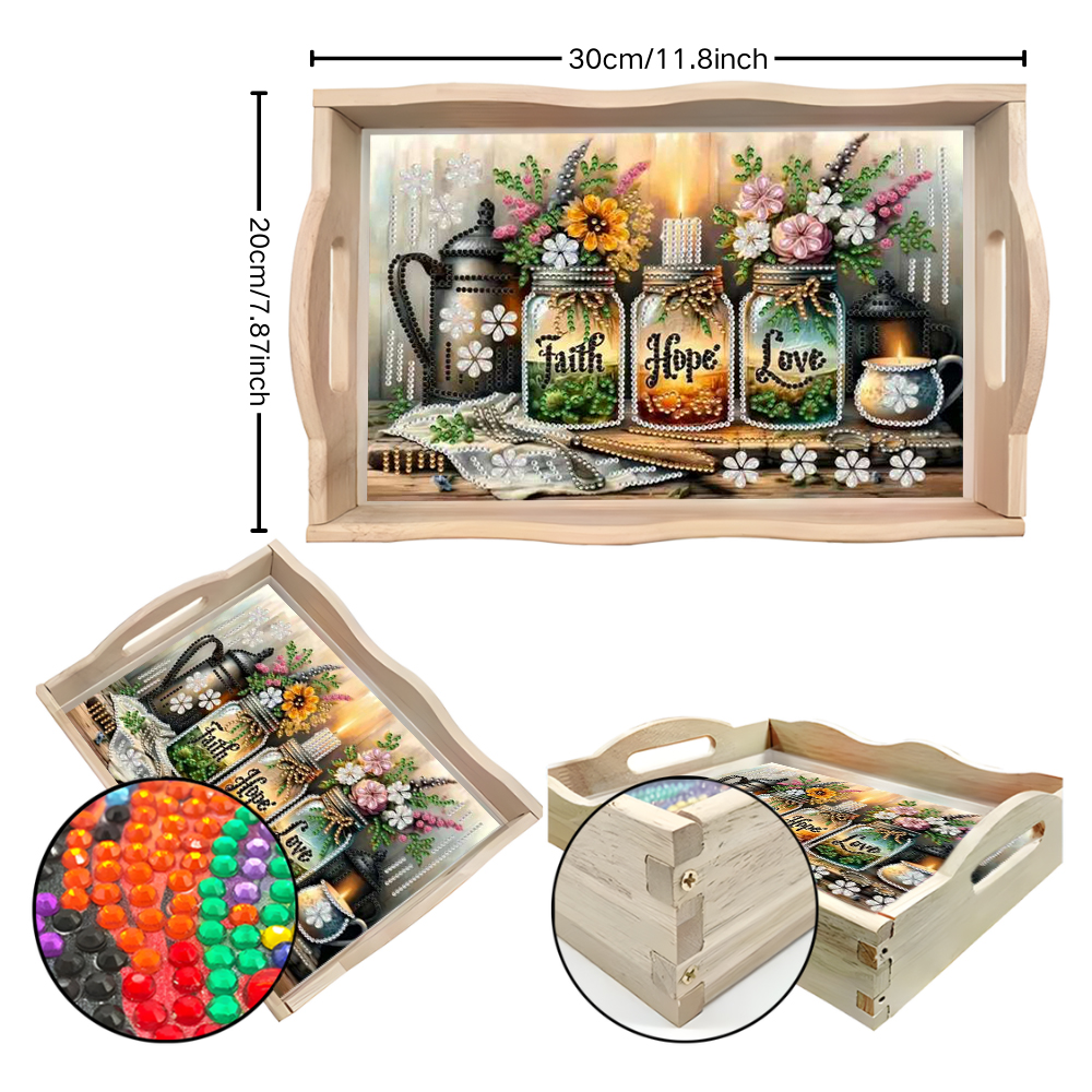 A diamond-painted square tray  - Outdoor Furniture Designer บทวิจารณ์และราคา
