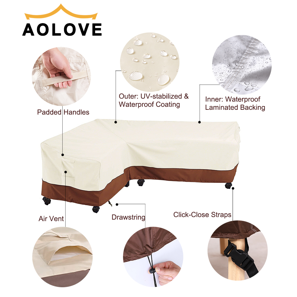 Outdoor L Shape Corner Sofa Co - Outdoor Furniture Cover Xl บทวิจารณ์และราคา