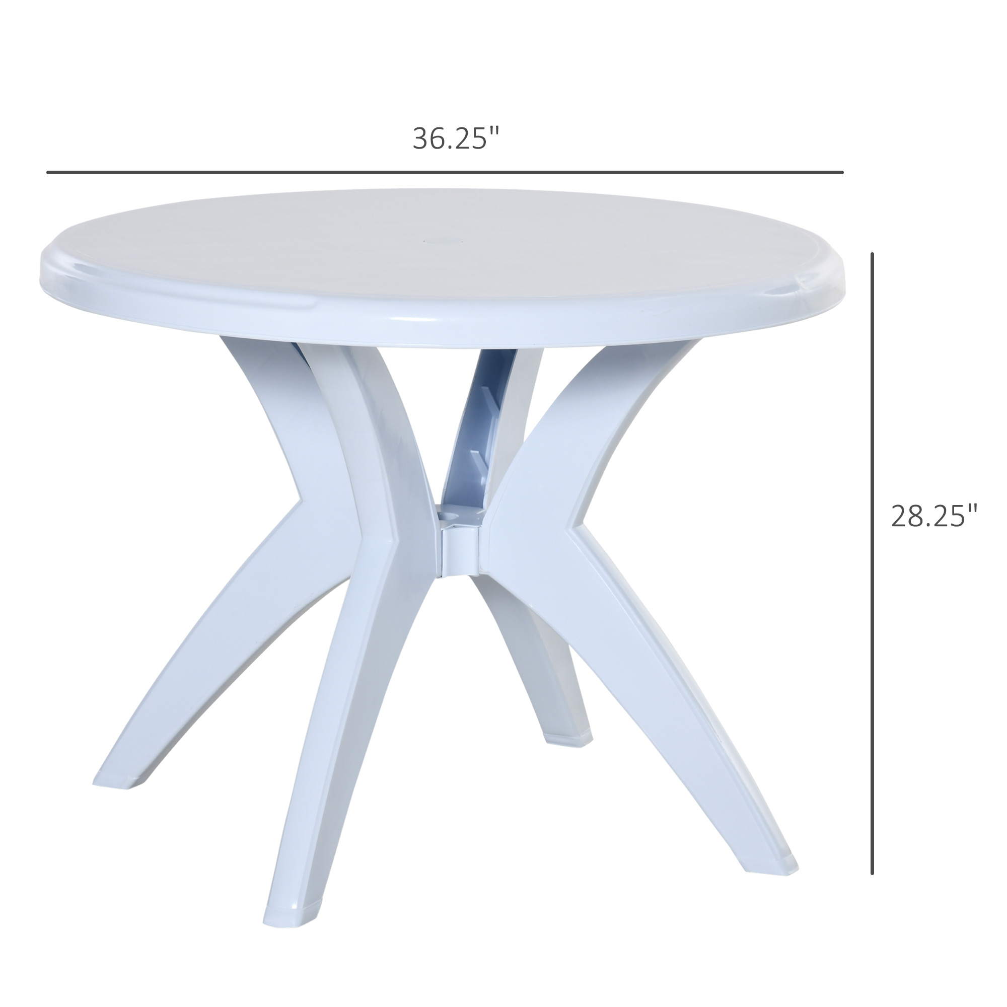3' Round Outdoor Plastic Dinin - Outdoor Furniture Year Round บทวิจารณ์และราคา