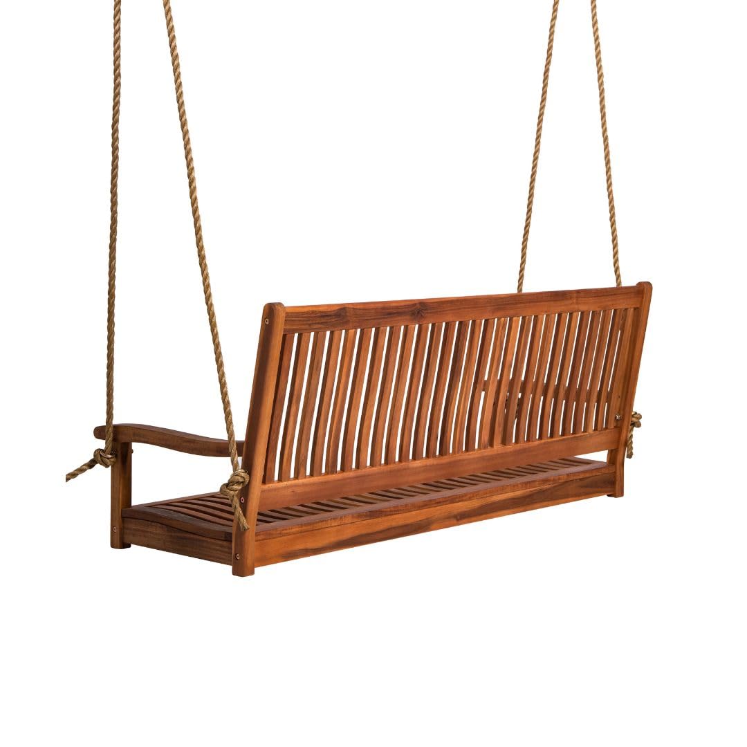 5ft Acacia Wood Porch Swing We - Outdoor Furniture Oil บทวิจารณ์และราคา