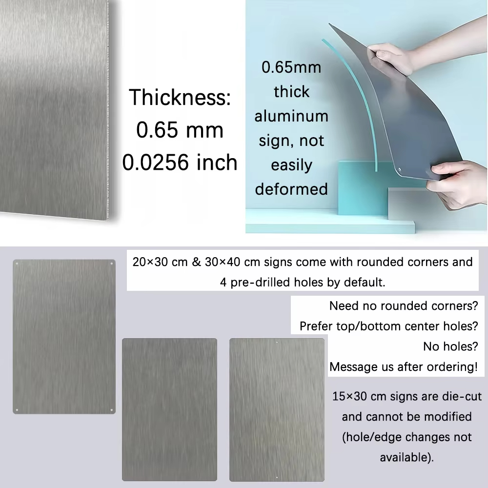 Custom Sign Metal Aluminum Pla - Outdoor Furniture Metal บทวิจารณ์และราคา