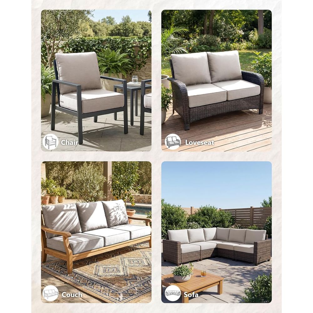 UV-Resistant, Waterproof Outdo - Outdoor Furniture Cushions 24 X 24 บทวิจารณ์และราคา