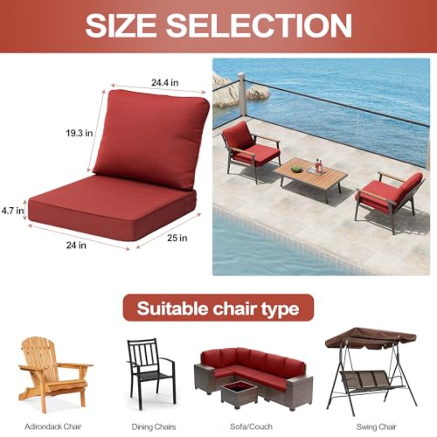 24x24 Inch Outdoor Cushions fo - Outdoor Furniture Cushions 24 X 24 บทวิจารณ์และราคา