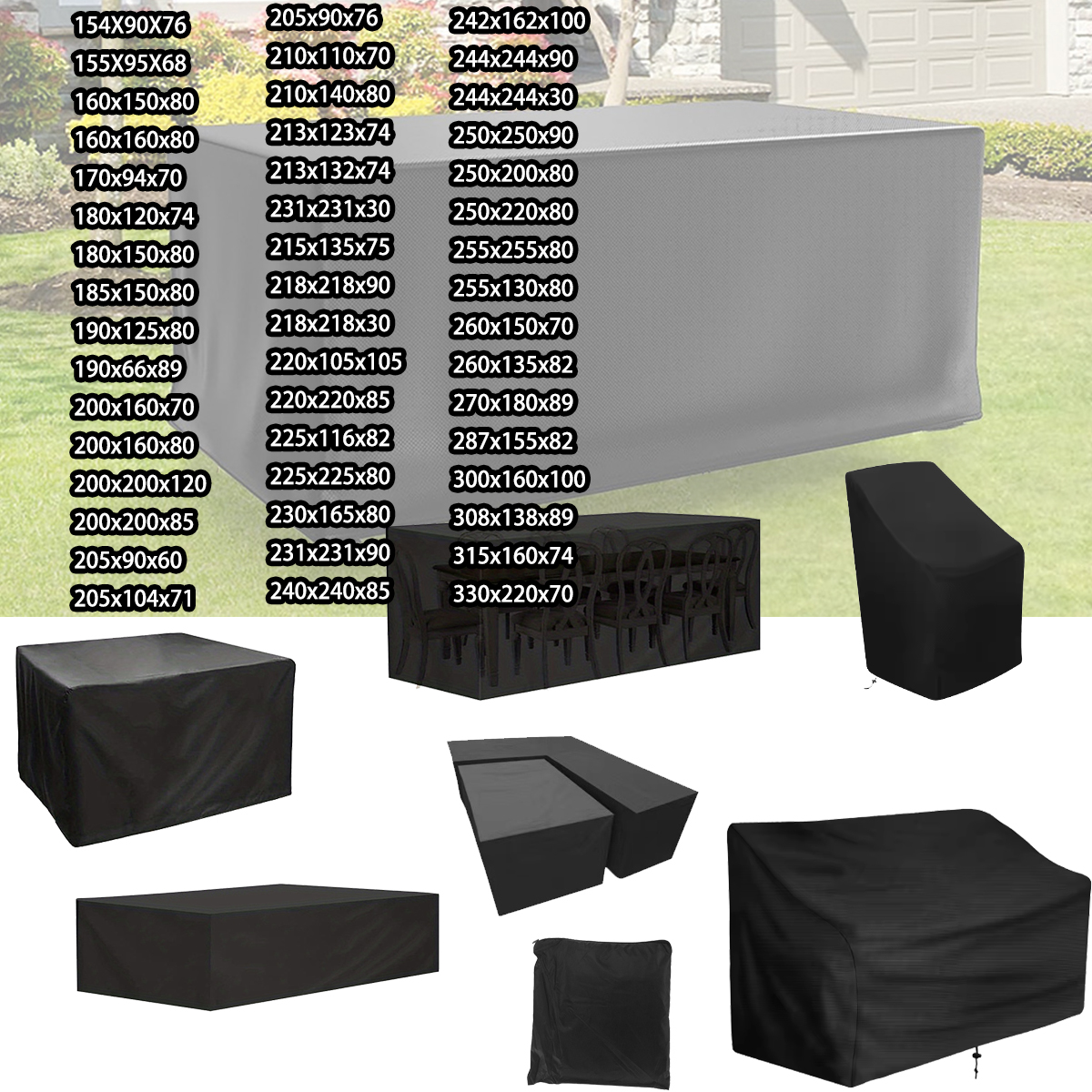 Outdoor Furniture Cover 320 Si - Outdoor Furniture Cover Xl บทวิจารณ์และราคา
