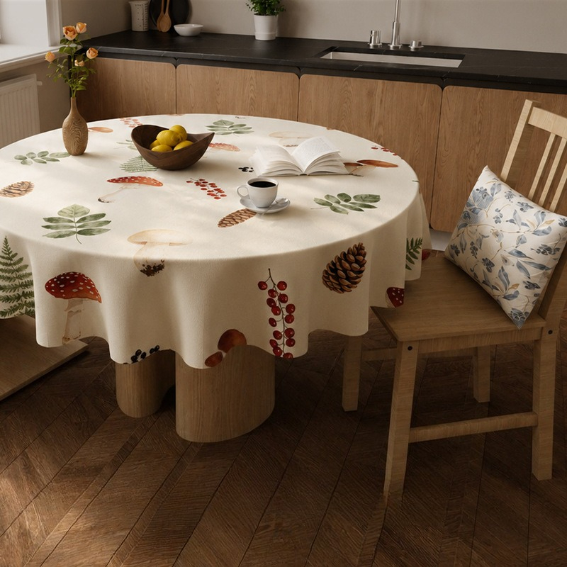 Reusable PVC Round Table Cloth - Outdoor Furniture Year Round บทวิจารณ์และราคา
