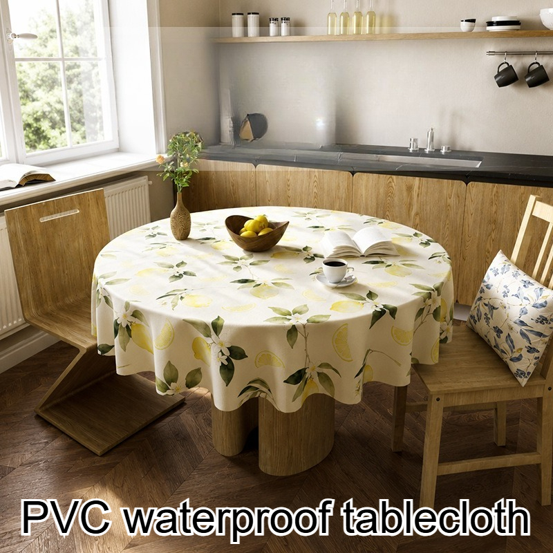 Reusable PVC Round Table Cloth - Outdoor Furniture Year Round บทวิจารณ์และราคา