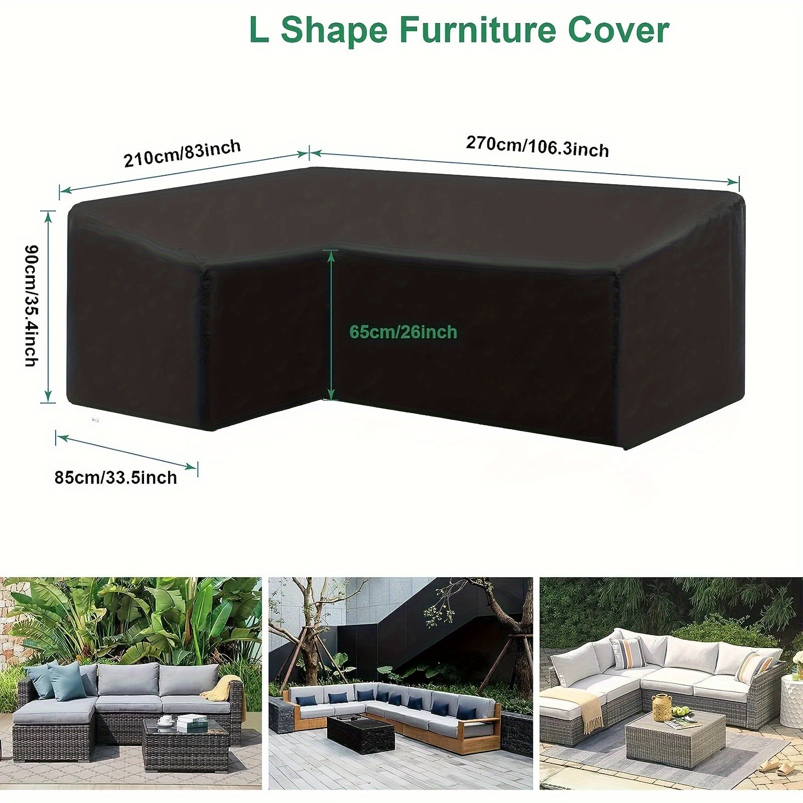 Outdoor L-shaped Outdoor Sofa  - Outdoor Furniture Cover Xl บทวิจารณ์และราคา
