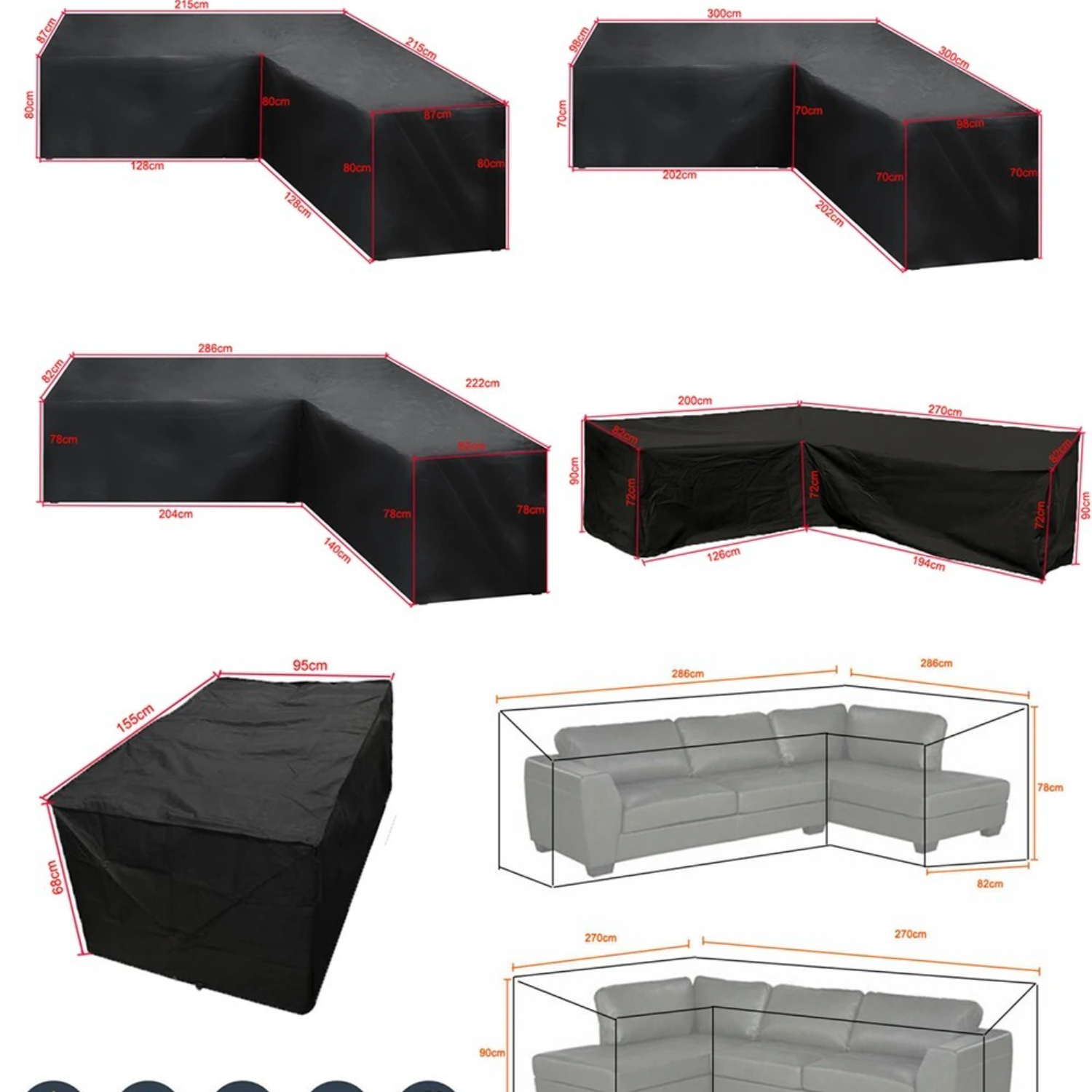 Outdoor L-shaped Outdoor Sofa  - Outdoor Furniture Cover Xl บทวิจารณ์และราคา