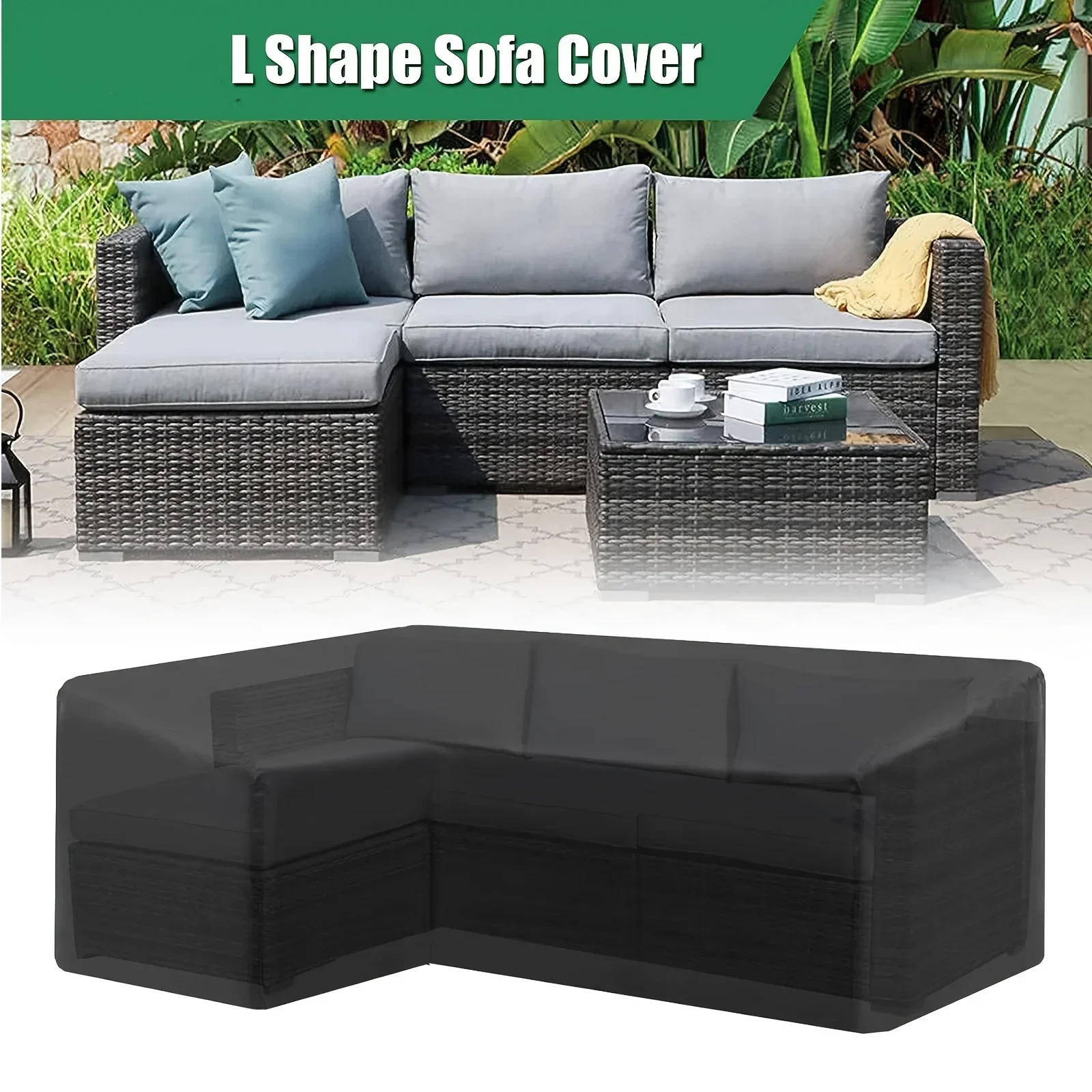 Outdoor L-shaped Outdoor Sofa  - Outdoor Furniture Cover Xl บทวิจารณ์และราคา