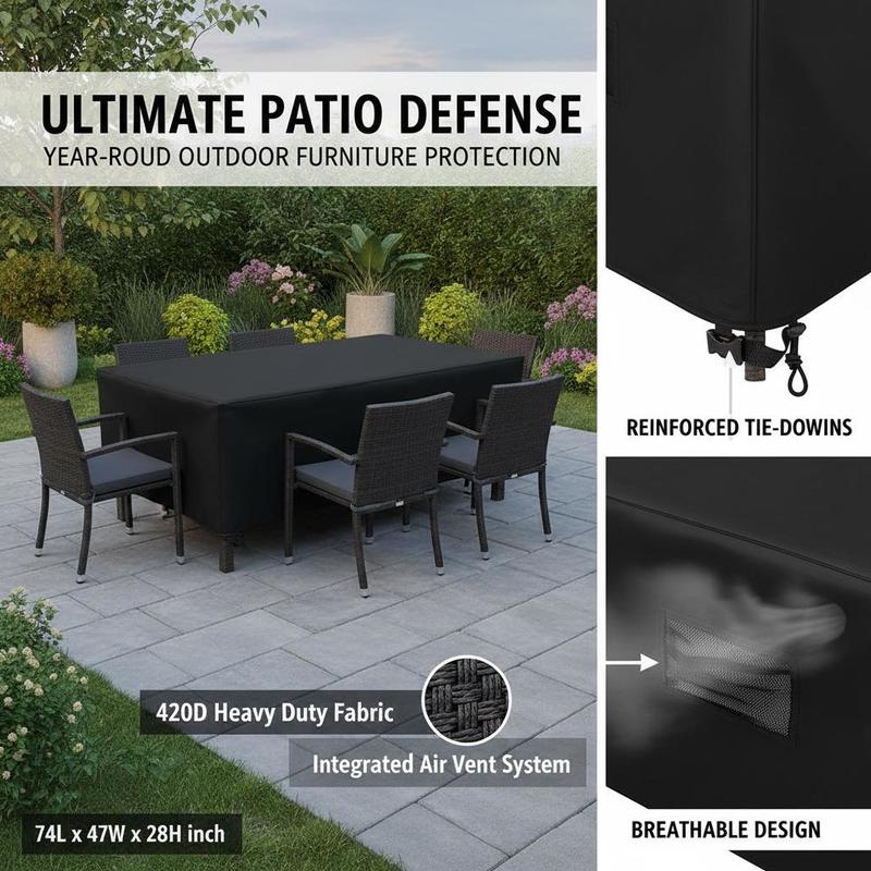 Outdoor Table Set Protector 74 - Outdoor Furniture Designer บทวิจารณ์และราคา