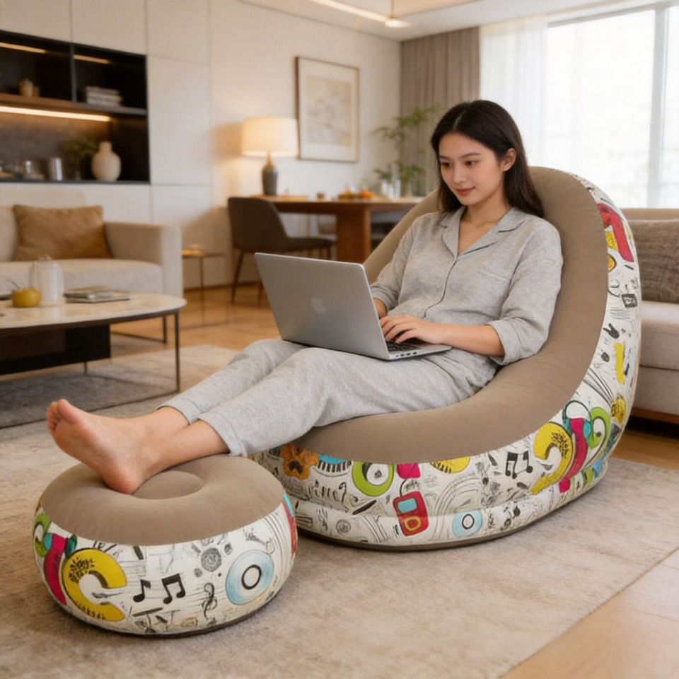 Modern Eco-flocked PVC Inflata - Outdoor Furniture Designer บทวิจารณ์และราคา
